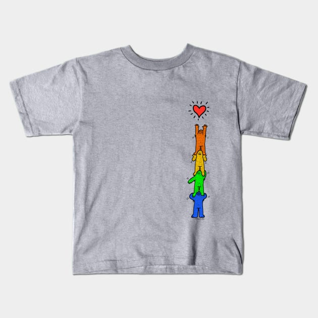 Stacked Kids T-Shirt by FrankApe